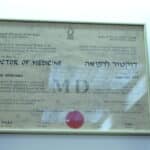 תעודת MD מאוניברסיטת בן גוריון
